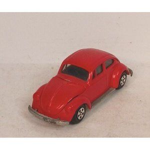 Lintoy Volkswagon VW Beetle 1200LS Diecast 1:60 Vintage Orange Made In Hong Kong